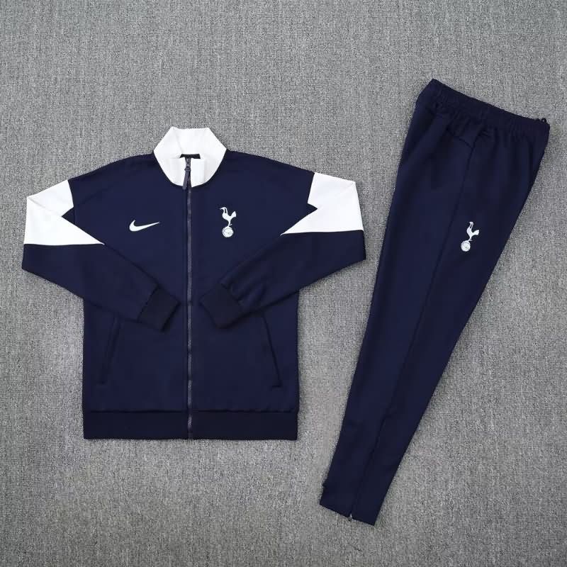 AAA Quality Tottenham 25/26 Dark Blue Soccer Tracksuit