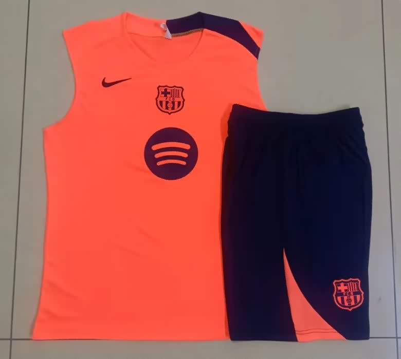 AAA Quality Barcelona 25/26 Orange Soccer Training Sets 02