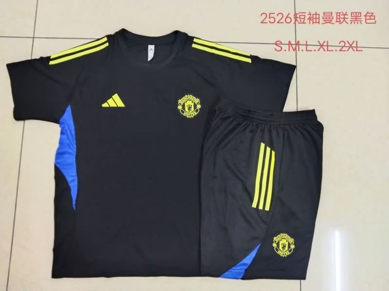 AAA Quality Manchester United 25/26 Black Soccer Training Sets