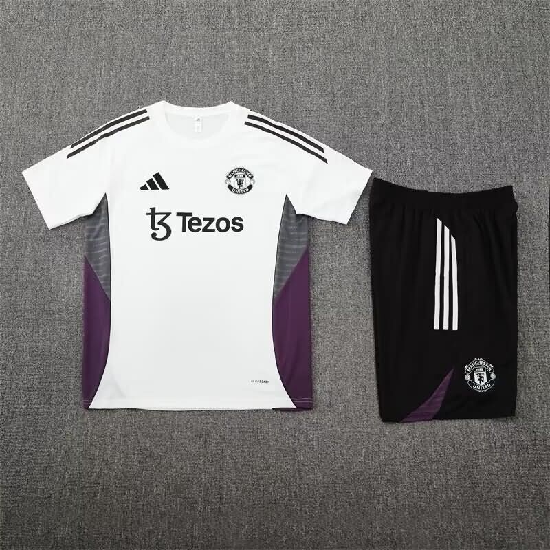 AAA Quality Manchester United 25/26 White Soccer Training Sets 03