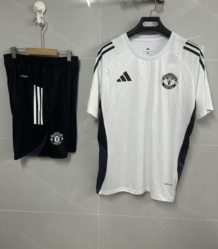 AAA Quality Manchester United 25/26 White Soccer Training Sets 04