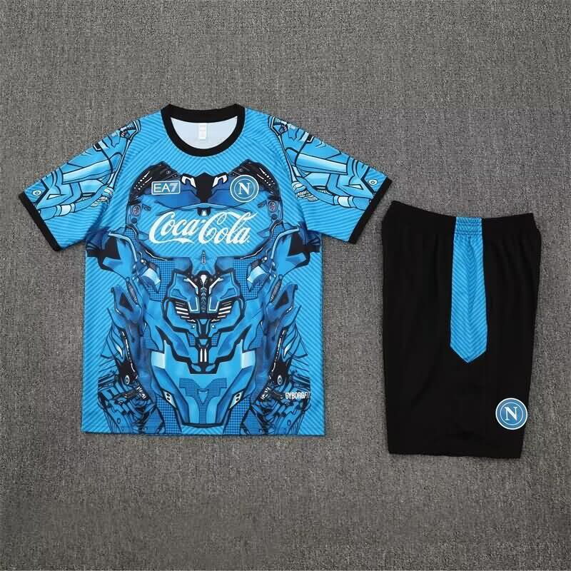 AAA Quality Napoli 25/26 Blue Soccer Training Sets