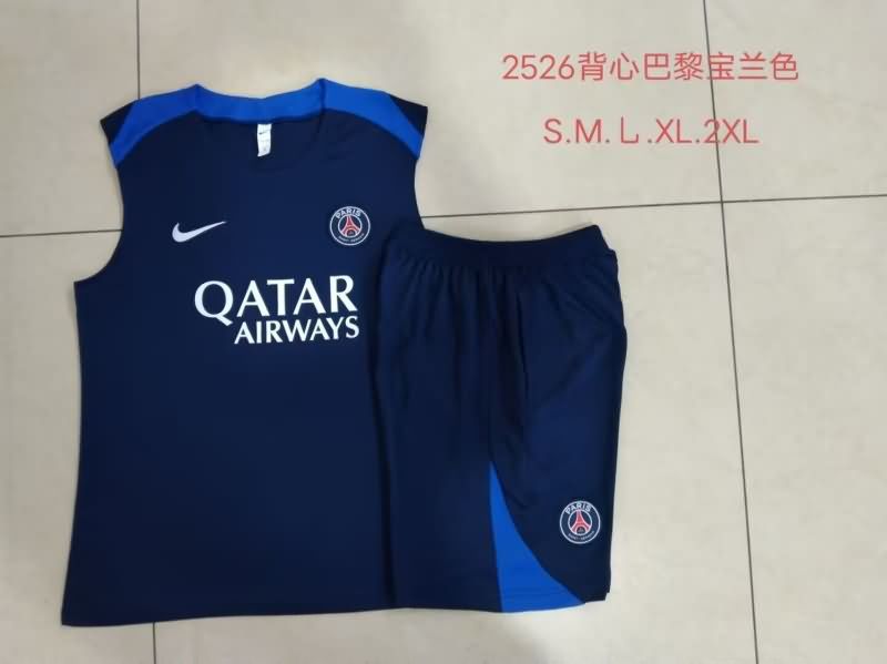 AAA Quality Paris St German 25/26 Dark Blue Soccer Training Sets 02