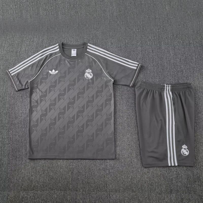 AAA Quality Real Madrid 25/26 Grey Soccer Training Sets