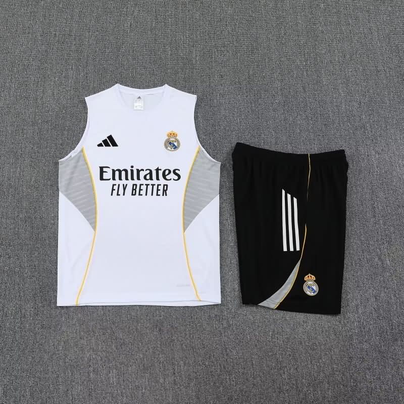 AAA Quality Real Madrid 25/26 White Soccer Training Sets 02