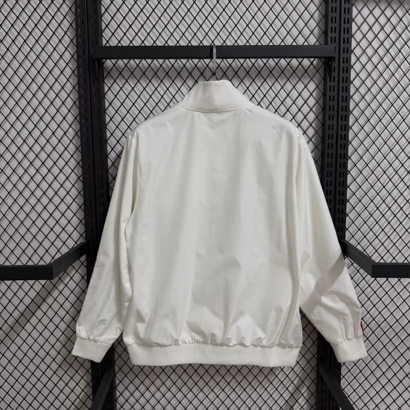 AAA Quality AC Milan 25/26 White Soccer Windbreaker 02