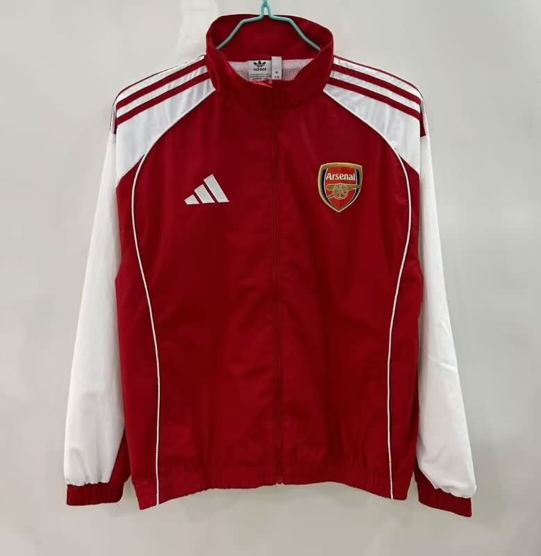 AAA Quality Arsenal 25/26 Red Soccer Windbreaker