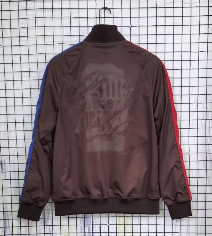 AAA Quality Barcelona 25/26 Dark Red Soccer Windbreaker