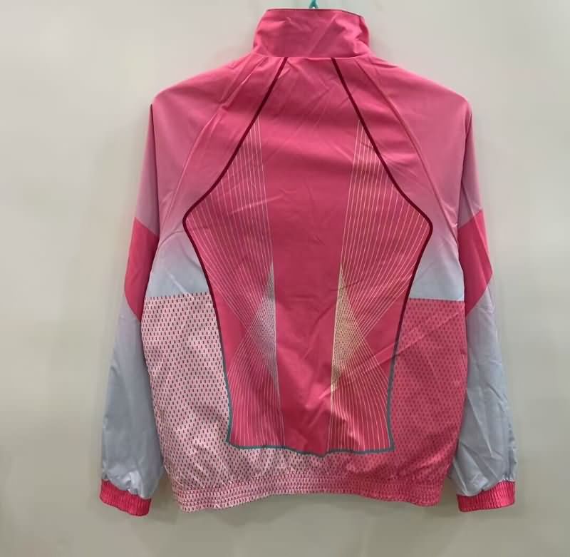 AAA Quality Barcelona 25/26 Green Pink Reversible Soccer Windbreaker