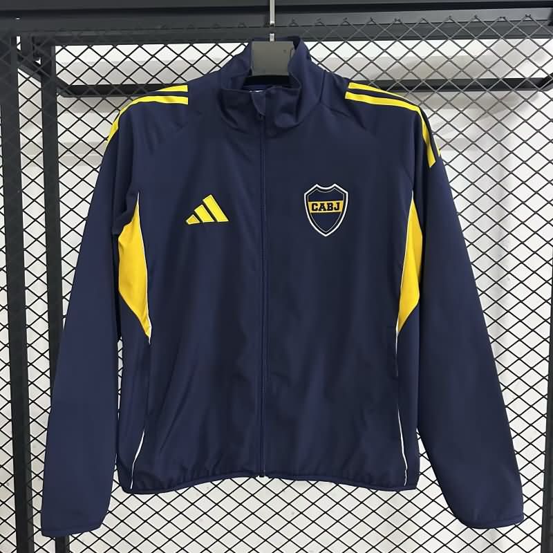AAA Quality Boca Juniors 25/26 Dark Blue Soccer Windbreaker