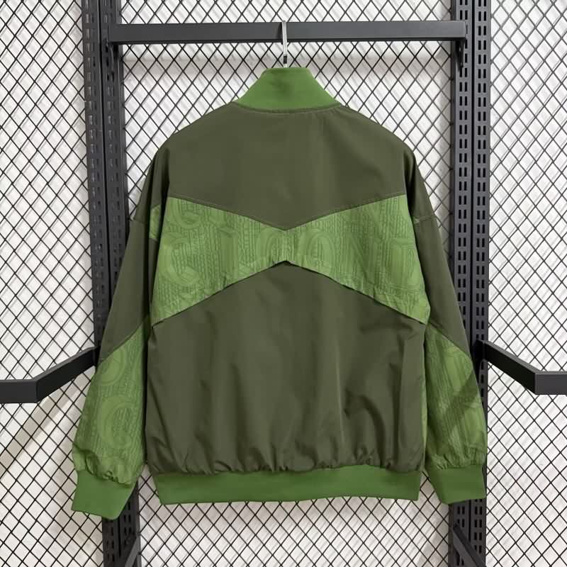 AAA Quality Chelsea 25/26 Green Soccer Windbreaker