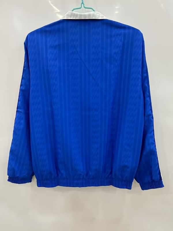AAA Quality France 2025 Blue White Reversible Soccer Windbreaker