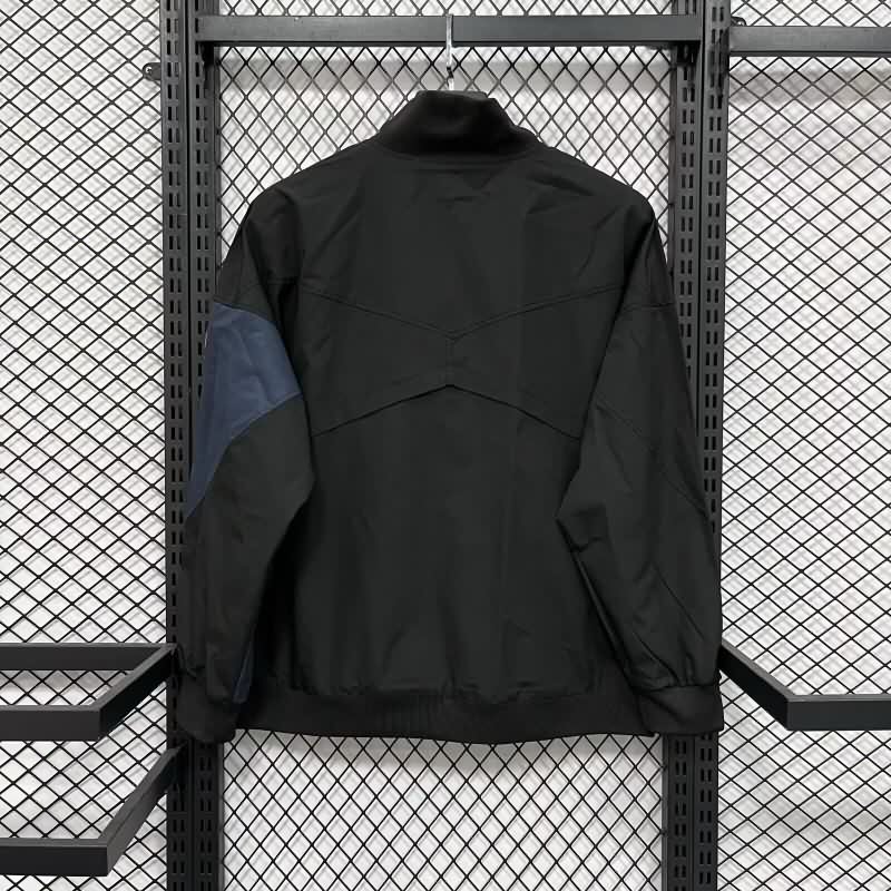 AAA Quality Inter Milan 25/26 Black Soccer Windbreaker