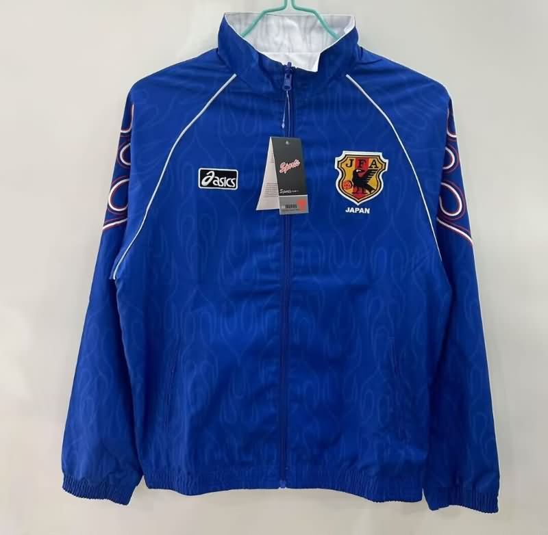 AAA Quality Japan 2025 Blue White Reversible Soccer Windbreaker