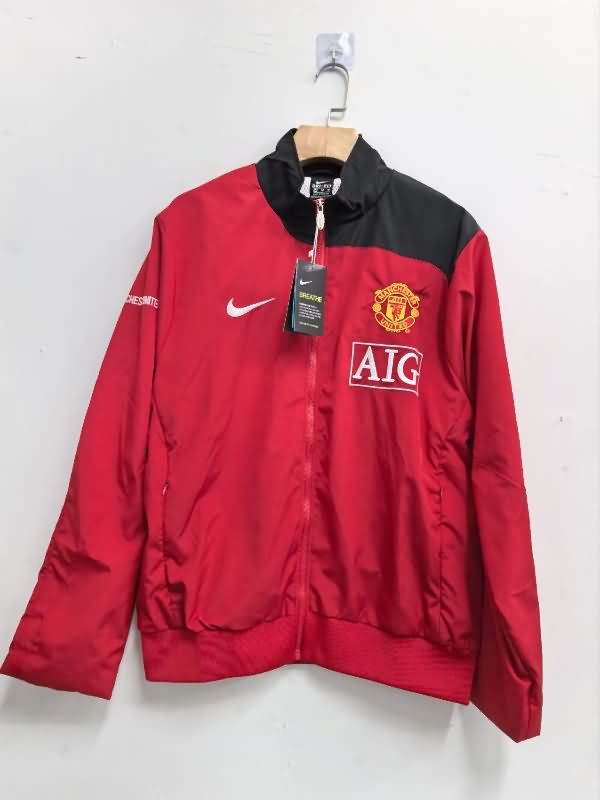 AAA Quality Manchester United 25/26 Red Soccer Windbreaker 02