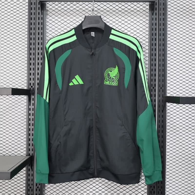 AAA Quality Mexico 2025 Black Soccer Windbreaker AAA Quality Mexico 2025 Black Soccer Windbreaker