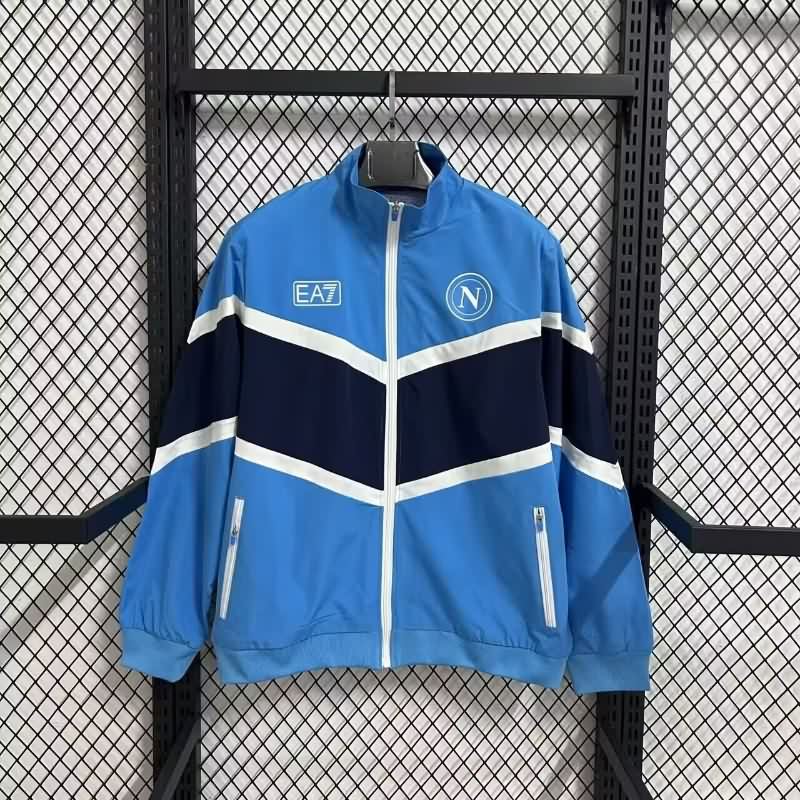 AAA Quality Napoli 25/26 Blue Soccer Windbreaker 02 AAA Quality Napoli 25/26 Blue Soccer Windbreaker 02