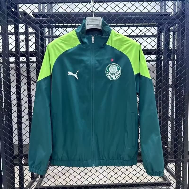 AAA Quality Palmeiras 2025 Green Soccer Windbreaker