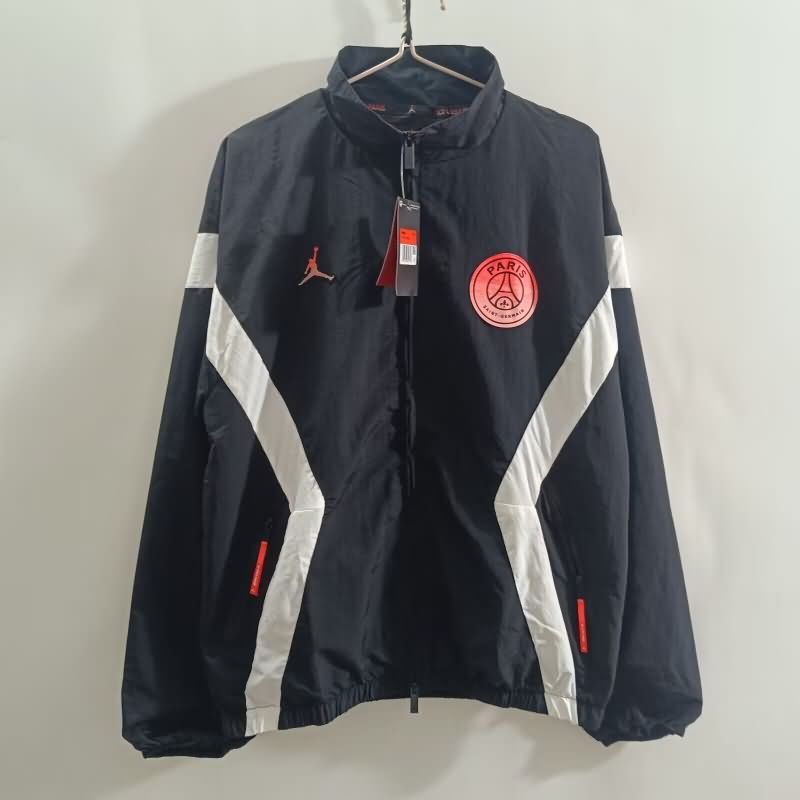 AAA Quality Paris St German 25/26 Black Soccer Windbreaker