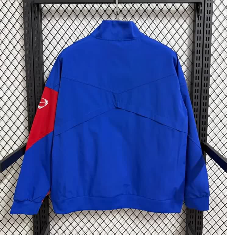 AAA Quality Paris St German 25/26 Blue Soccer Windbreaker