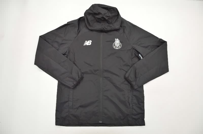 AAA Quality Porto 25/26 Black Soccer Windbreaker
