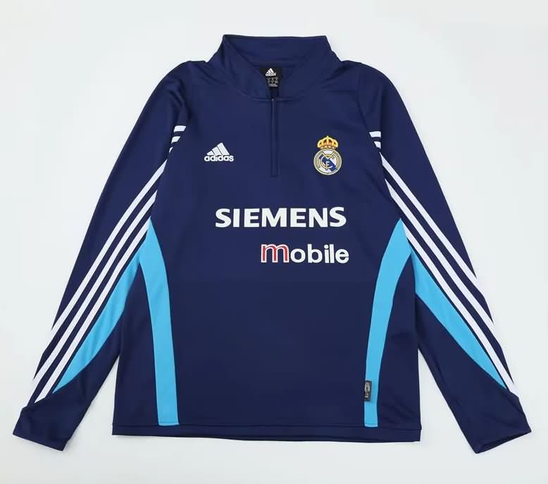 AAA Quality Real Madrid 2003/04 Dark Blue Soccer Sweater