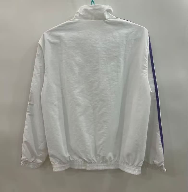 AAA Quality Real Madrid 25/26 White White Reversible Soccer Windbreaker