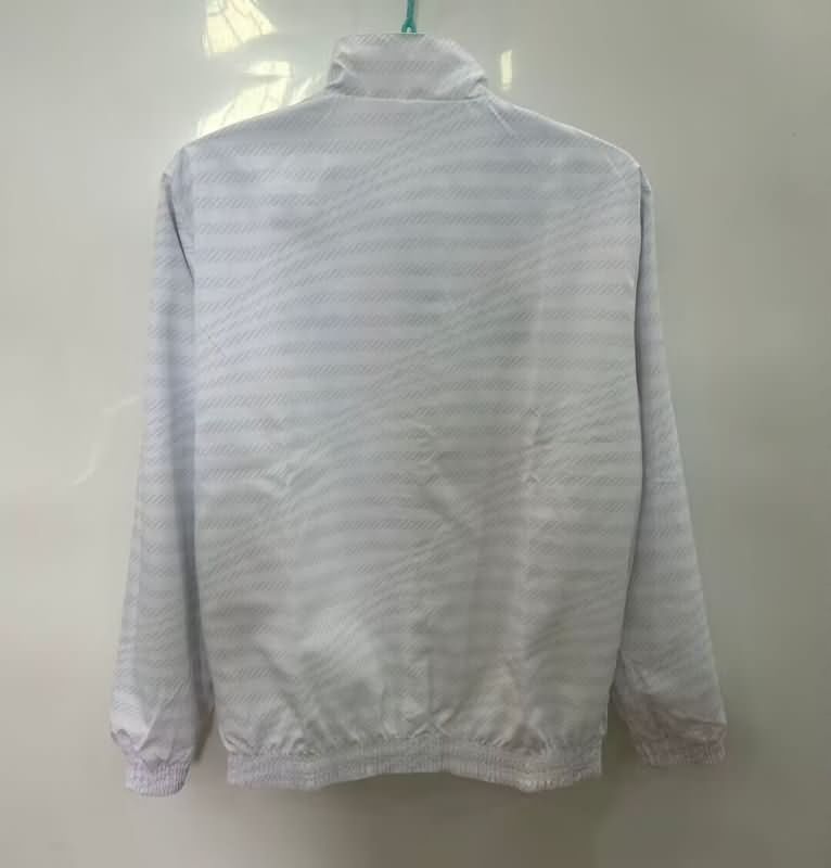 AAA Quality Real Madrid 25/26 White White Reversible Soccer Windbreaker