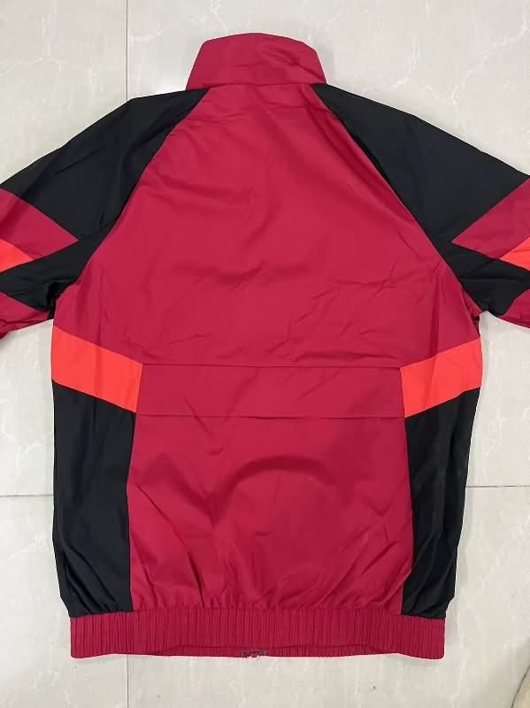 AAA Quality River Plate 2025 Red Soccer Windbreaker