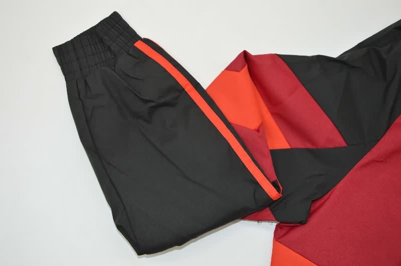 AAA Quality River Plate 2025 Red Soccer Windbreaker