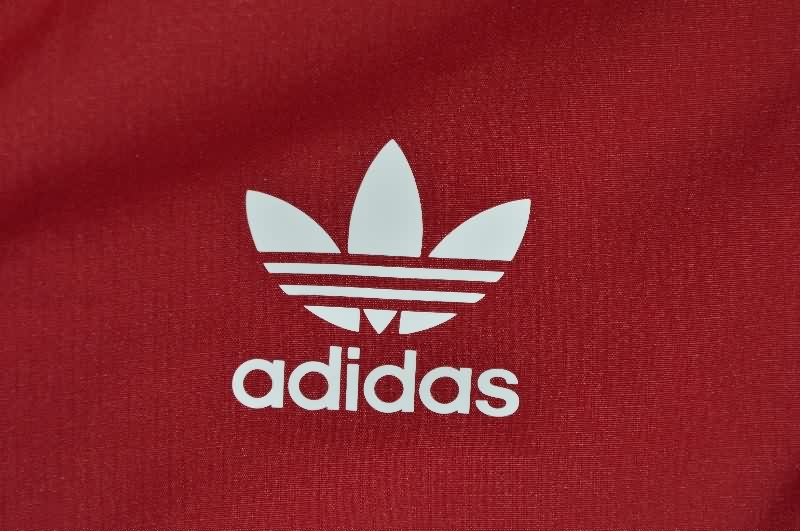 AAA Quality River Plate 2025 Red Soccer Windbreaker