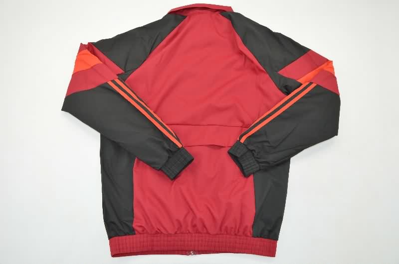 AAA Quality River Plate 2025 Red Soccer Windbreaker
