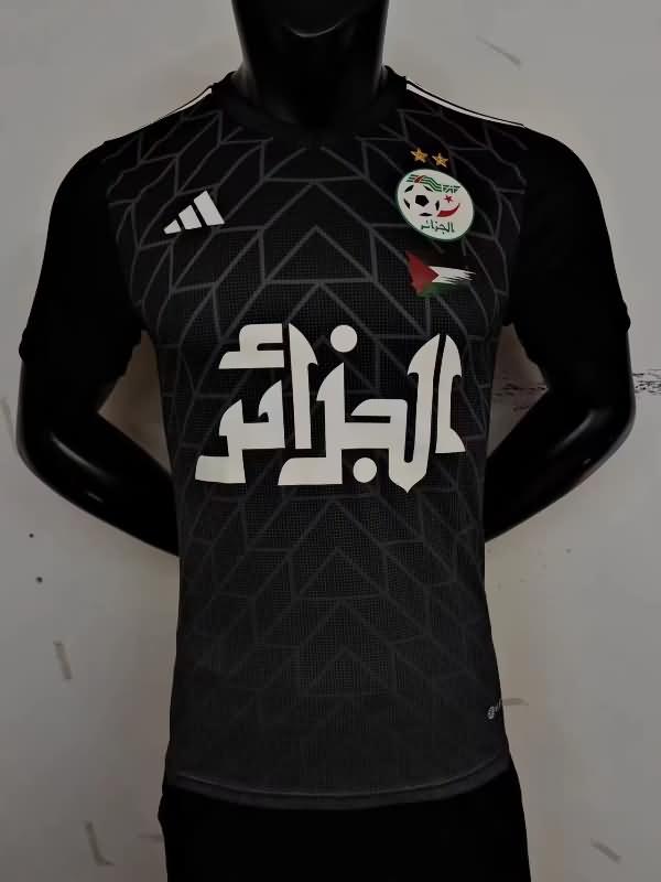 Algeria Soccer Jersey Black (Player) 2023