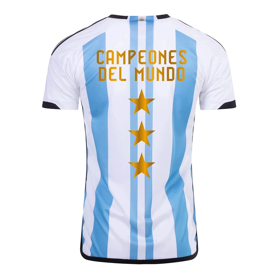 Argentina Soccer Jersey 02 World Cup Champion 3 Stars Replica 2022