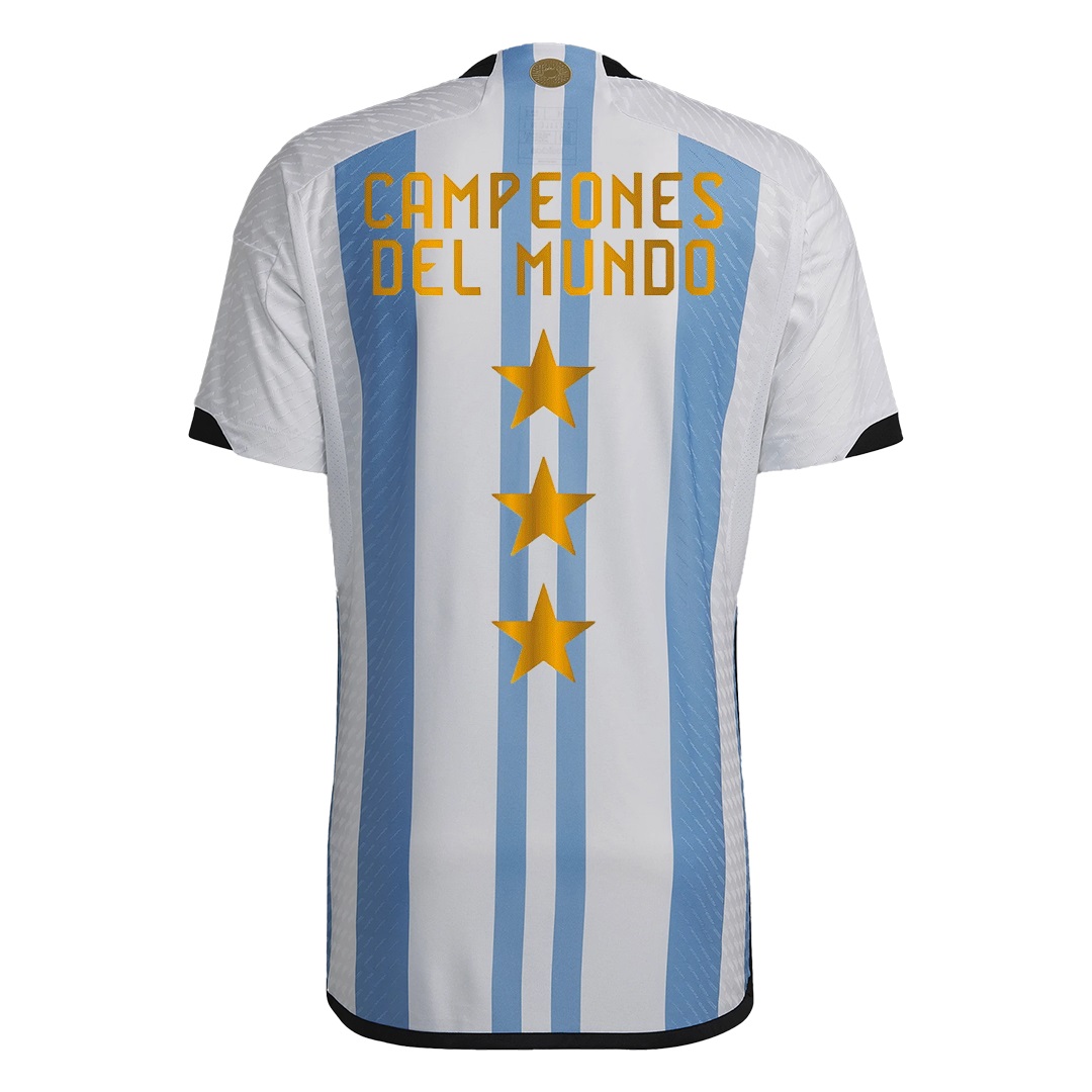 Argentina Soccer Jersey 02 World Cup Champion 3 Stars (Player) 2022