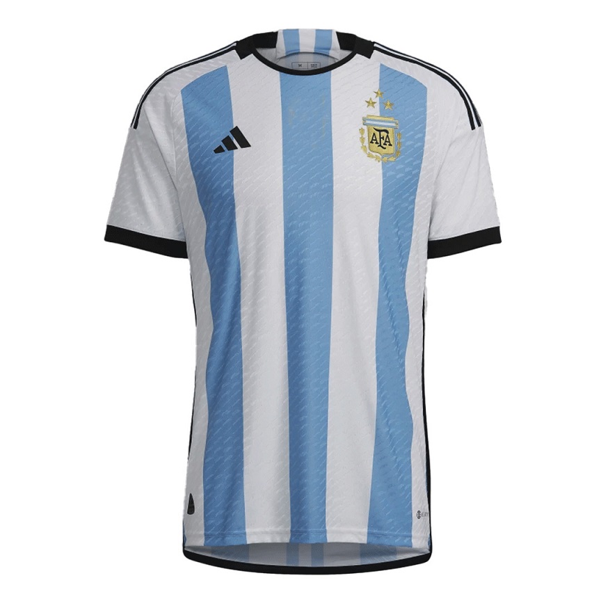 Argentina Soccer Jersey 02 World Cup Champion 3 Stars (Player) 2022