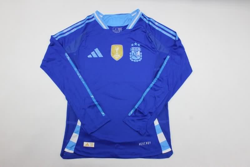 Argentina Soccer Jersey Copa America Away Long Sleeve (Player) 2024