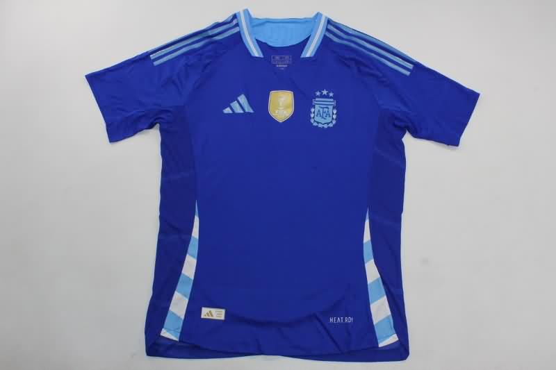 Argentina Soccer Jersey Copa America Away (Player) 2024