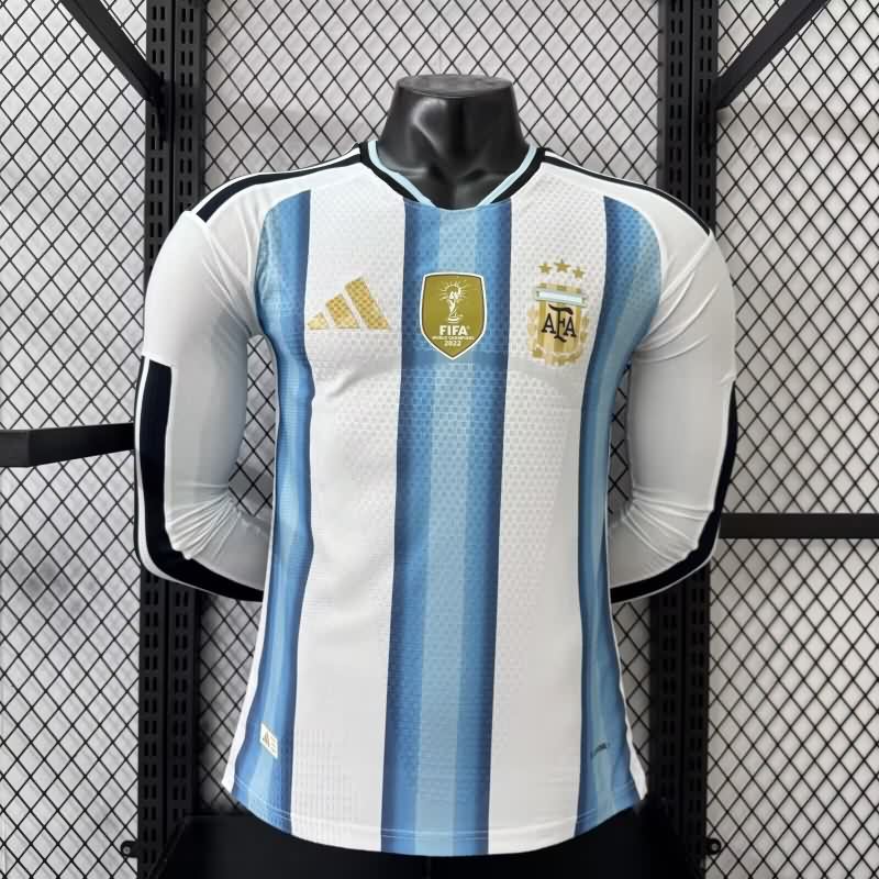 AAA Quality Argentina 25/26 Home Long Sleeve Soccer Jersey (Player)