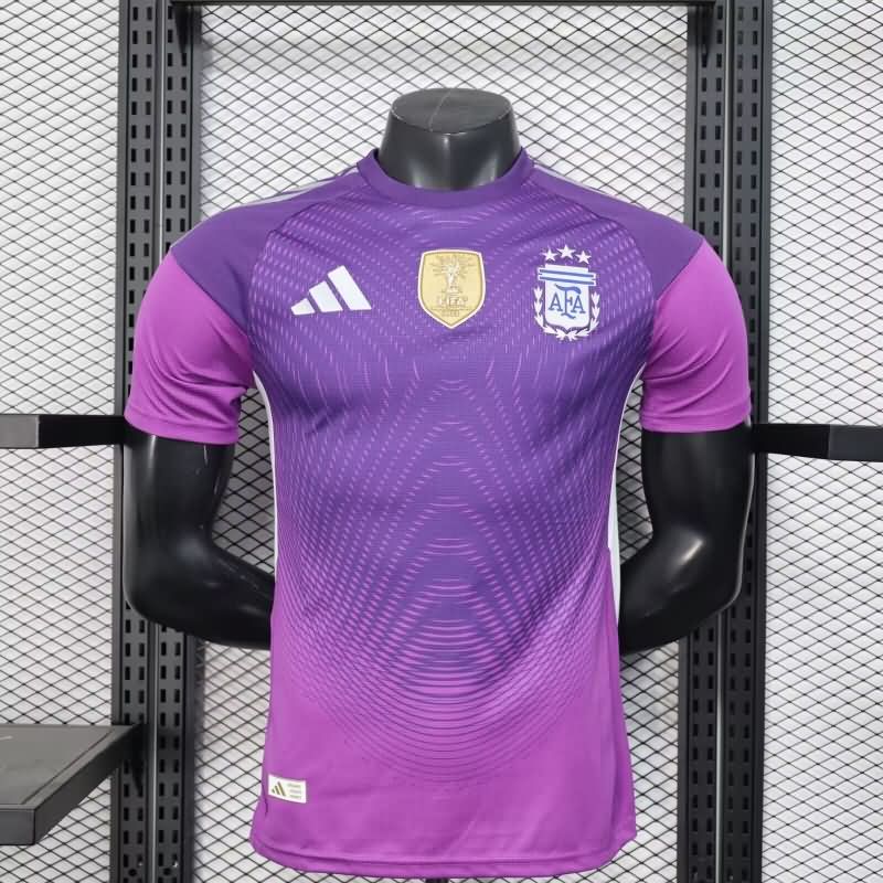 AAA Quality Argentina 2025 Goalkeeper Purple Soccer Jersey (Player)