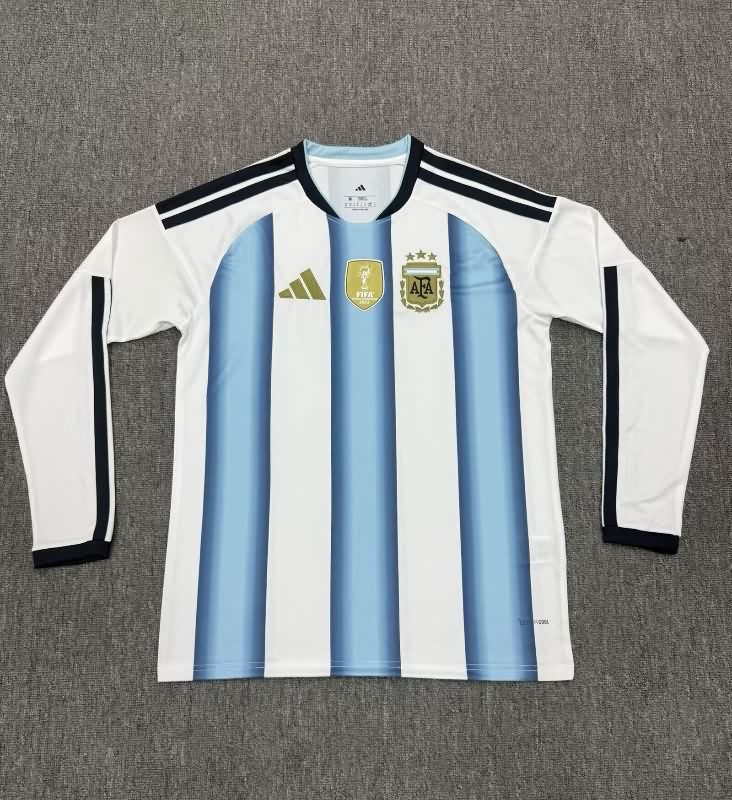 AAA Quality Argentina 2026 World Cup Home Long Sleeve Soccer Jersey AAA Quality Argentina 2026 World Cup Home Long Sleeve Soccer Jersey