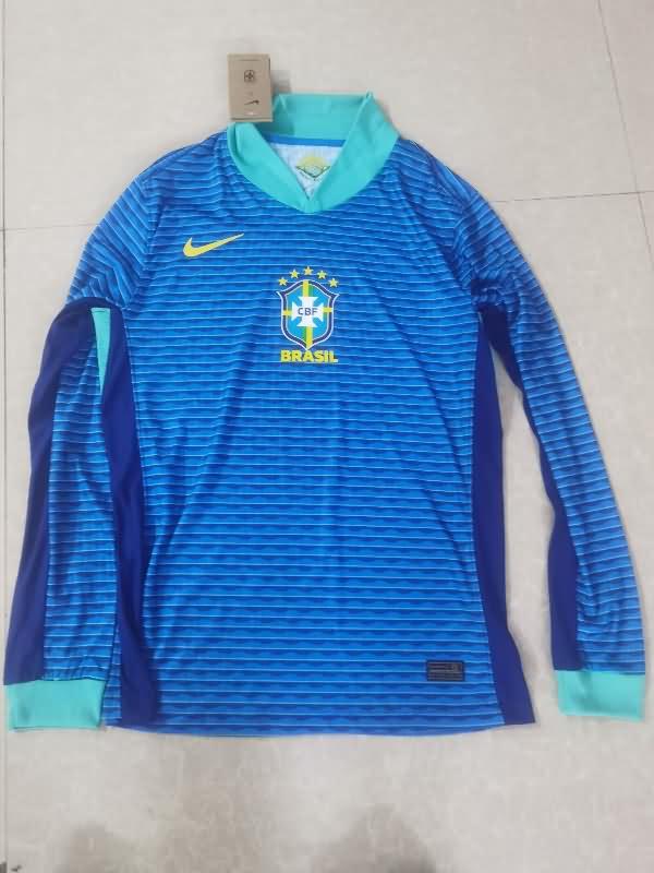 Brazil Soccer Jersey Copa America Away Long Sleeve (Player) 2024