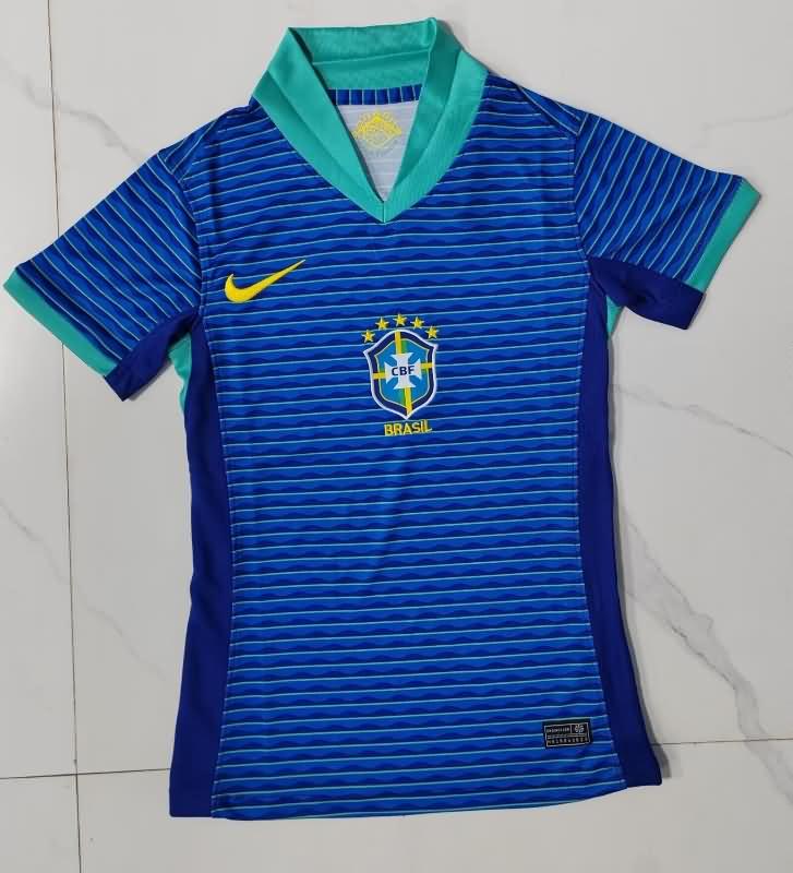 Brazil Soccer Jersey Copa America Away Women Replica 2024