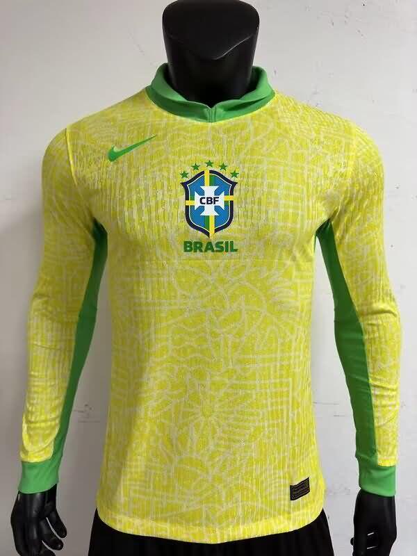 Brazil Soccer Jersey Copa America Home Long Sleeve (Player) 2024
