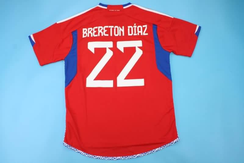 Chile Soccer Jersey Home Replica 2022