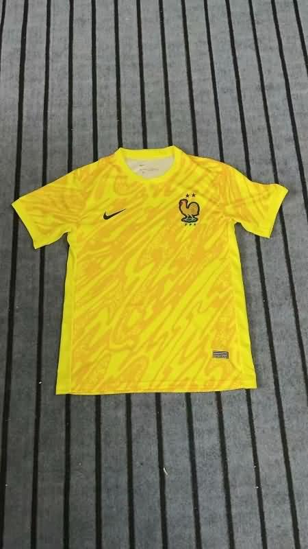 France Soccer Jersey Goalkeeper Yellow Replica 2024