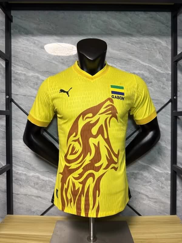 AAA Quality Gabon 2026 Yellow Soccer Jersey (Player)