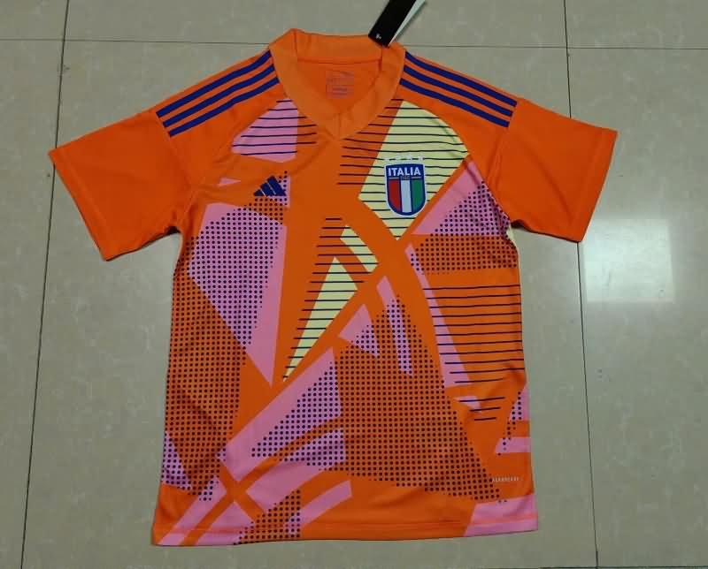 Italy Soccer Jersey Goalkeeper Orange Replica 2024