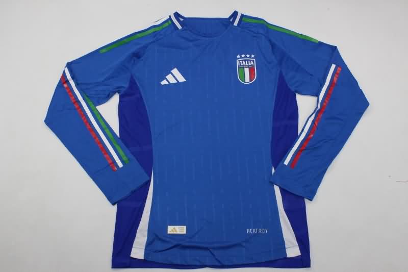 Italy Soccer Jersey Home Long Sleeve (Player) 2024
