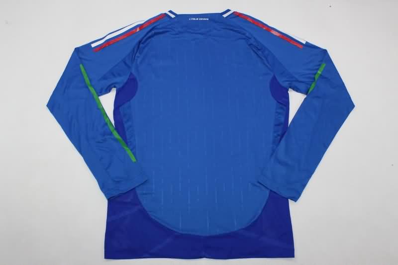 Italy Soccer Jersey Home Long Sleeve (Player) 2024